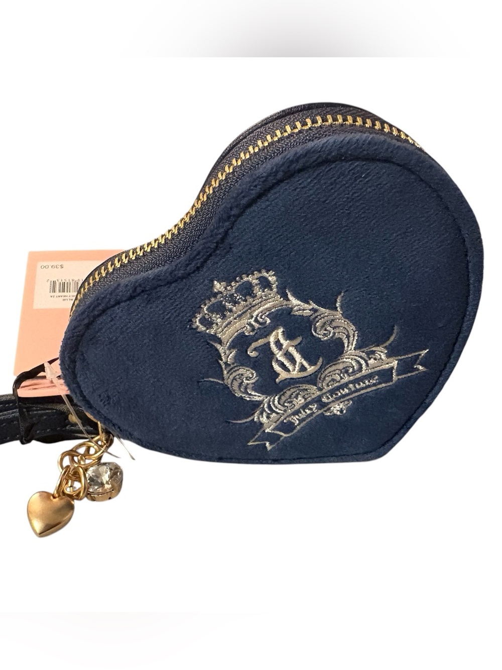 Juicy Couture Velour heart wristlet - Picture 2 of 4